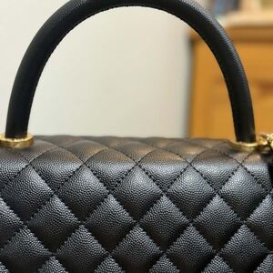 Chic Black Quilted Satchel